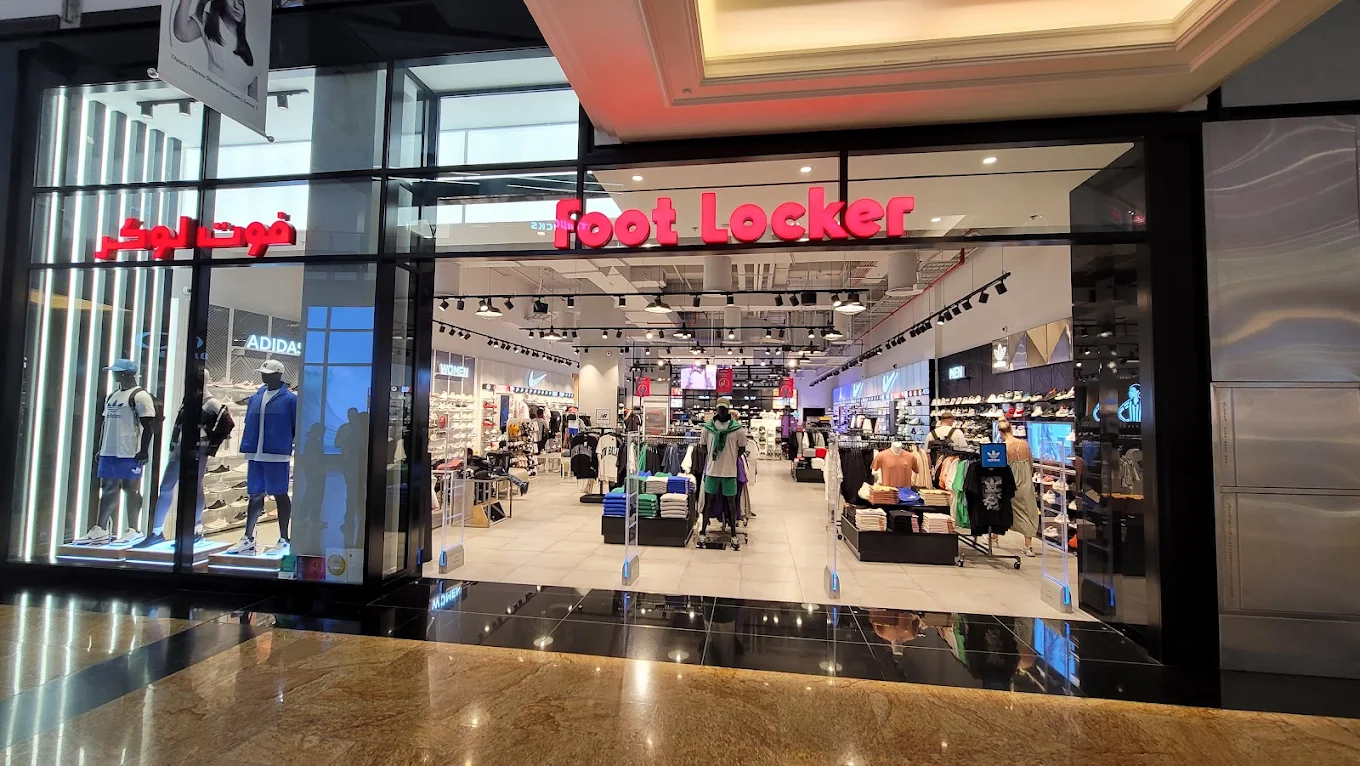 Foot Locker at The Dubai Mall — premium partner store interior